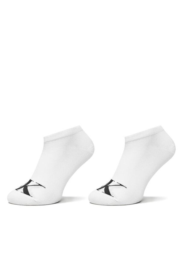 Calvin Klein Jeans Skarpety krótkie 701228815 Biały. Kolor: biały. Materiał: materiał, bawełna