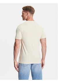 BOSS T-Shirt 50517970 Beżowy Slim Fit. Kolor: beżowy. Materiał: bawełna #5