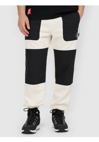 4f - 4F Spodnie polarowe joggery męskie - beżowe XXL. Kolor: beżowy. Materiał: polar #2