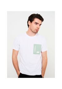 Ochnik - T-shirt męski. Kolor: biały. Materiał: bawełna #1