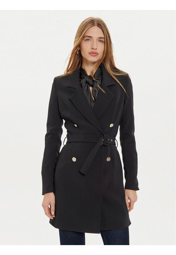 Guess Sukienka koktajlowa Leonie W4BK46 WGLO2 Czarny Regular Fit. Kolor: czarny. Materiał: syntetyk. Styl: wizytowy