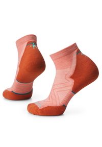 Skarpety Biegowe Damskie Smartwool Run Targeted Cushion Ankle Socks. Kolor: pomarańczowy. Sport: bieganie