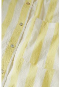 mango - Mango koszula Orlegi damska kolor żółty regular z kołnierzykiem klasycznym. Okazja: na co dzień. Typ kołnierza: kołnierzyk klasyczny. Kolor: żółty. Materiał: tkanina. Długość rękawa: długi rękaw. Długość: długie. Styl: klasyczny #7