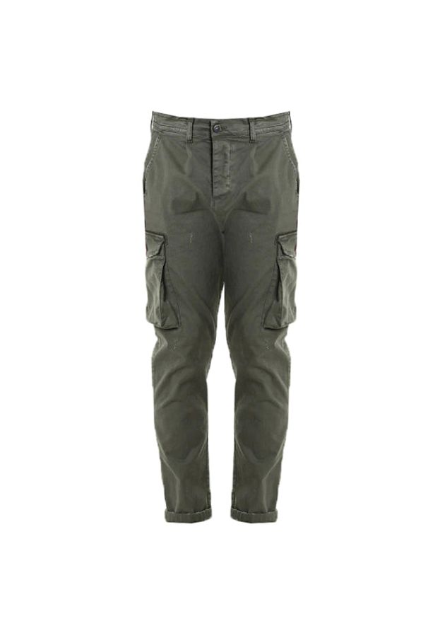 Xagon Man Spodnie | A2503 2CR4076 | Mężczyzna | Zielony. Okazja: na co dzień. Kolor: zielony. Materiał: elastan, bawełna. Styl: vintage, casual