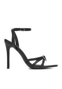 DeeZee Sandały SWEETIE BLACK PU Czarny. Kolor: czarny. Materiał: skóra #1