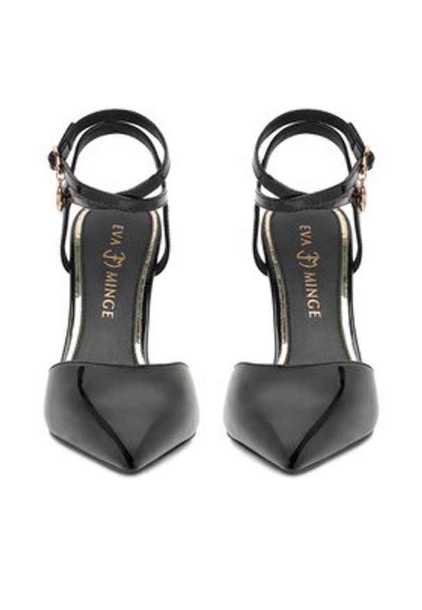 Eva Minge Szpilki MONA-SLT1582-2 Czarny. Kolor: czarny. Materiał: skóra. Obcas: na szpilce