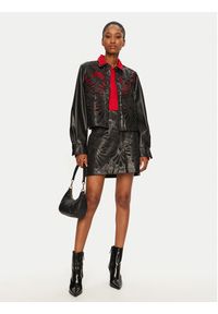 Vero Moda Spódnica z imitacji skóry Rocky 10330112 Czarny Slim Fit. Kolor: czarny. Materiał: skóra #3