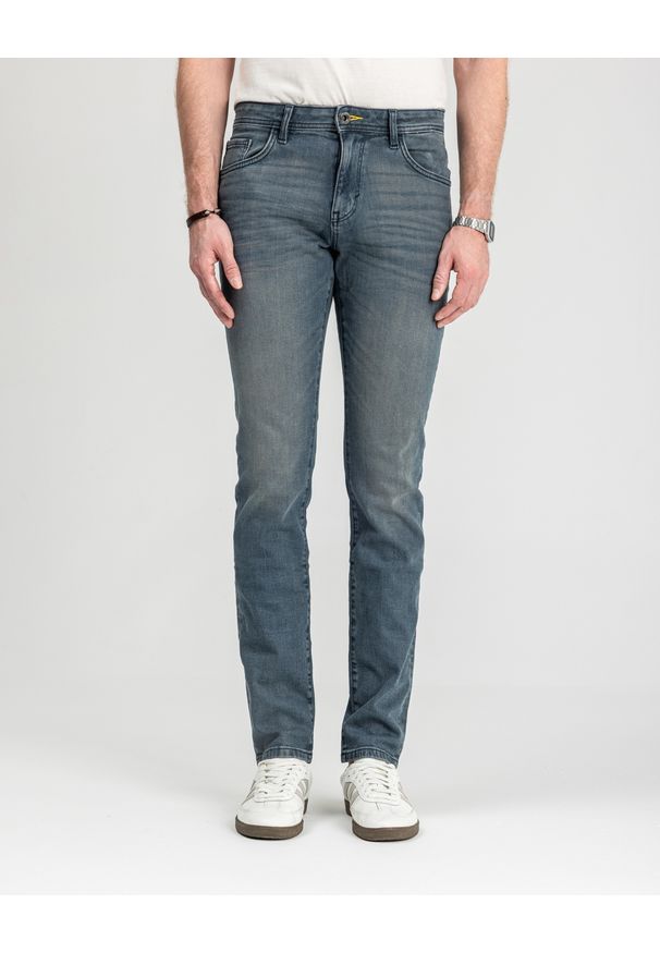 Męskie Spodnie Jeansowe Tom Tailor TTJOSH REGULAR mid stone blue grey denim 1048363 10162