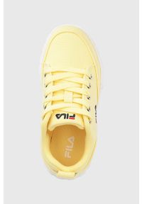 Fila tenisówki dziecięce kolor żółty. Nosek buta: okrągły. Zapięcie: sznurówki. Kolor: żółty. Materiał: guma #4
