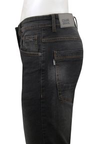 Jeansowe Męskie Szorty (Krótkie Spodenki) - Pako Jeans - Grafitowe. Kolor: szary. Materiał: bawełna, elastan. Długość: krótkie. Sezon: lato. Styl: wakacyjny