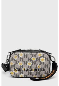 Karl Lagerfeld torebka kolor szary. Kolor: szary. Rodzaj torebki: na ramię
