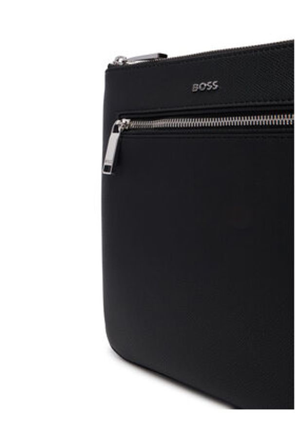BOSS Saszetka 50558444 Czarny. Kolor: czarny. Materiał: skóra