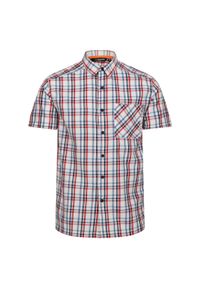 Regatta - Koszula Męska Wzory Z Krótkim Rękawem Mindano VIII. Kolor: niebieski, wielokolorowy, różowy, czerwony, turkusowy. Długość rękawa: krótki rękaw. Długość: krótkie. Sport: turystyka piesza #1