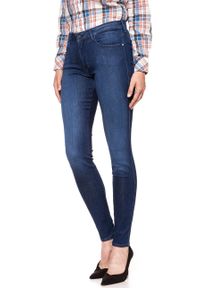 Wrangler - WRANGLER SKINNY SOFT BREEZE W28KRT21S 112128331. Wzór: aplikacja