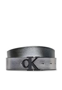 Calvin Klein Jeans Pasek Damski Round Mono Pl Rev Lthr Belt 30Mm K60K611489 Czarny. Kolor: czarny. Materiał: skóra