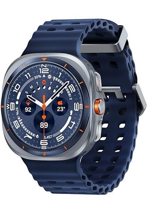 SAMSUNG - Samsung Galaxy Watch Ultra 3,81 cm (1.5") AMOLED 47 mm Cyfrowy 480 x 480 px Ekran dotykowy 4G Szary, Tytan Wi-Fi GPS. Rodzaj zegarka: cyfrowe. Kolor: szary