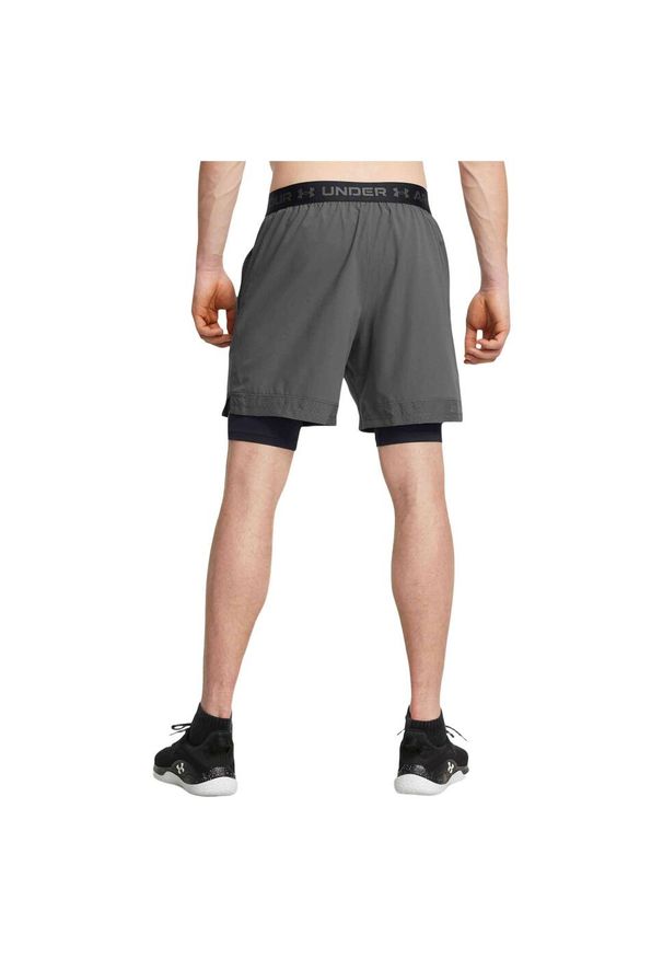 Spodenki krótkie męskie Under Armour Vanish Woven 2in1 Sts. Kolor: szary. Długość: krótkie