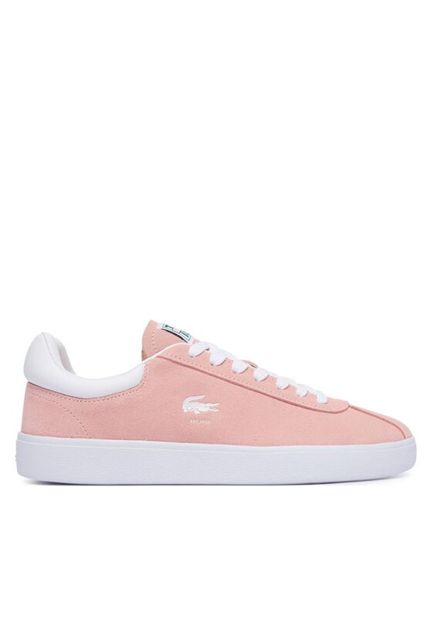 Lacoste Sneakersy Baseshot 49SFA0052 F50 Biały. Kolor: biały. Materiał: skóra, zamsz