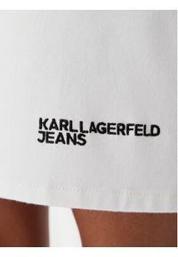 Karl Lagerfeld Jeans Sukienka jeansowa B2W13056 Biały Regular Fit. Kolor: biały. Materiał: bawełna #5