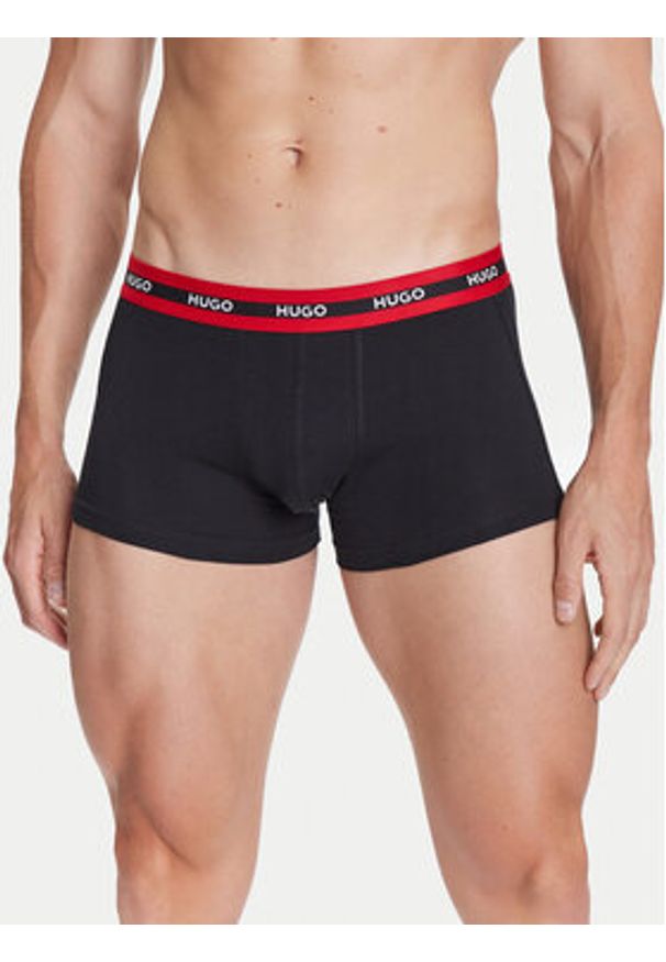 Hugo - HUGO Komplet bokserek 50492375 Czarny. Kolor: czarny. Materiał: bawełna