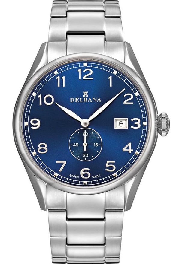 DELBANA - Zegarek Delbana Zegarek męski Delbana 41701.682.6.042 srebrny. Kolor: srebrny