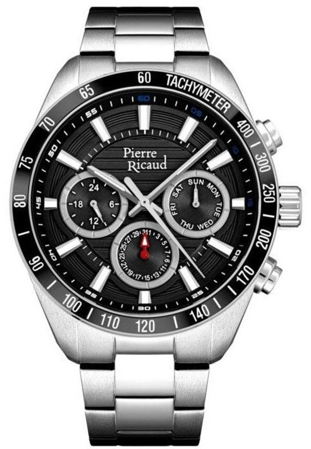 Zegarek męski Pierre Ricaud P97031.Y114QF srebrny. Kolor: srebrny