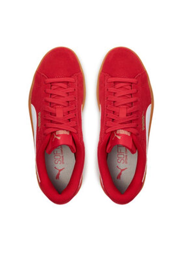 Puma Sneakersy Smash 3.0 Sd 392035-11 Czerwony. Kolor: czerwony. Materiał: skóra