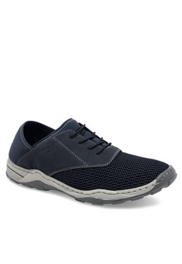 Rieker Półbuty 08015-14 Granatowy. Kolor: niebieski. Materiał: materiał