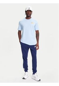 Adidas - adidas T-Shirt Food Grilled Cheese Graphic JM6460 Błękitny Regular Fit. Kolor: niebieski. Materiał: bawełna