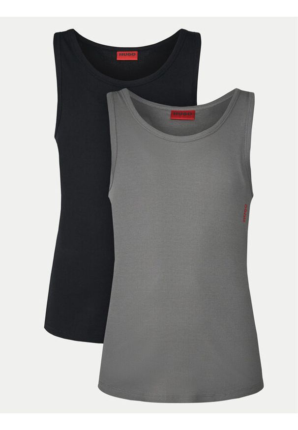 Hugo - HUGO Komplet 2 tank topów 50469790 Kolorowy Slim Fit. Materiał: bawełna. Wzór: kolorowy