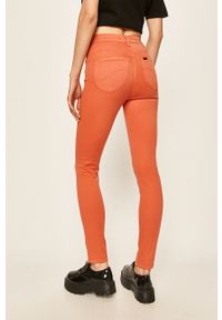Lee jeansy Scarlett Ultra High PAPRIKA damskie. Kolor: pomarańczowy #4