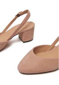 TOMMY HILFIGER - Tommy Hilfiger Sandały FW0FW08660 Różowy. Kolor: różowy. Materiał: zamsz, skóra