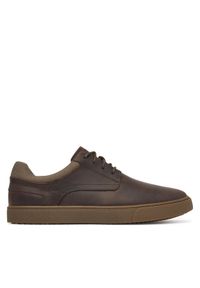 Clarks Sneakersy Lydford Lo 26320144 Khaki. Kolor: brązowy. Materiał: skóra #1