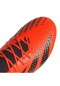 Adidas - Buty piłkarskie adidas Predator Accuracy.1 Low Fg GW4574 pomarańczowe. Zapięcie: sznurówki. Kolor: pomarańczowy. Materiał: guma, syntetyk. Szerokość cholewki: normalna. Sport: piłka nożna