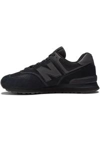 Sneakersy męskie czarne New Balance ML574EVE. Okazja: do pracy, na co dzień, na spacer. Kolor: czarny. Model: New Balance 574. Sport: turystyka piesza #4