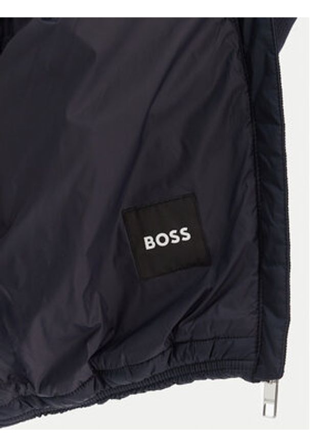 BOSS Kurtka bomber Pidina 50543236 Granatowy Regular Fit. Kolor: niebieski. Materiał: syntetyk