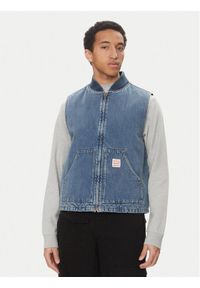 Levi's® Kamizelka A8580-0000 Niebieski Relaxed Fit. Kolor: niebieski. Materiał: bawełna