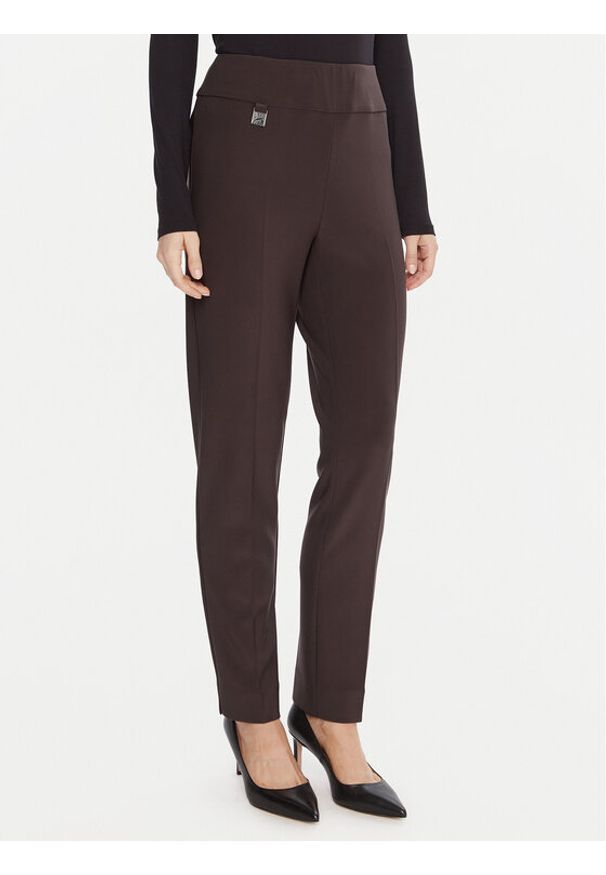 Joseph Ribkoff Spodnie materiałowe 144092F25 Brązowy Slim Fit. Kolor: brązowy. Materiał: syntetyk