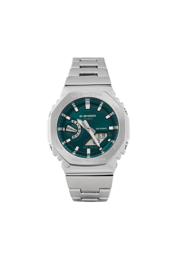 G-Shock Zegarek GM-2110D-3A1ER Srebrny. Kolor: srebrny