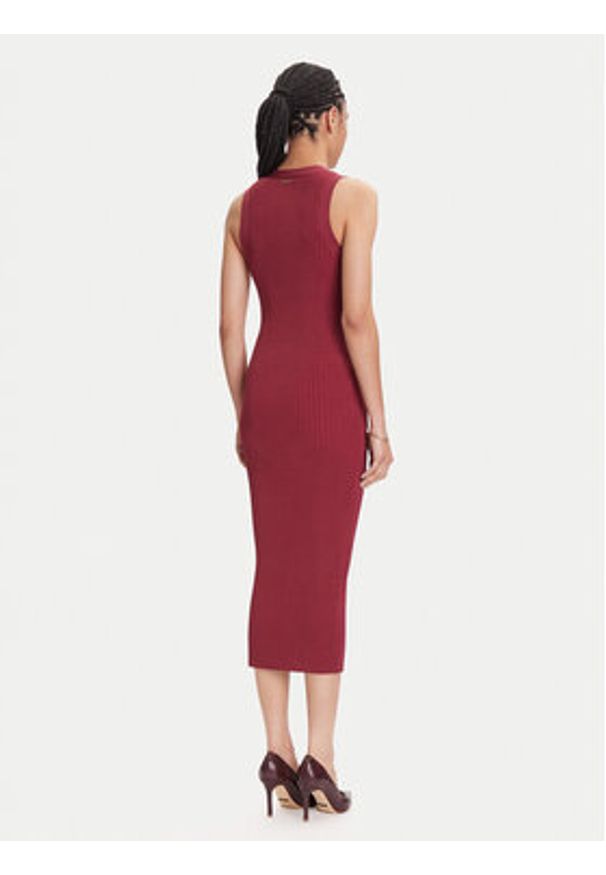 MICHAEL Michael Kors Sukienka dzianinowa MT5832533D Różowy Slim Fit. Kolor: różowy. Materiał: wiskoza