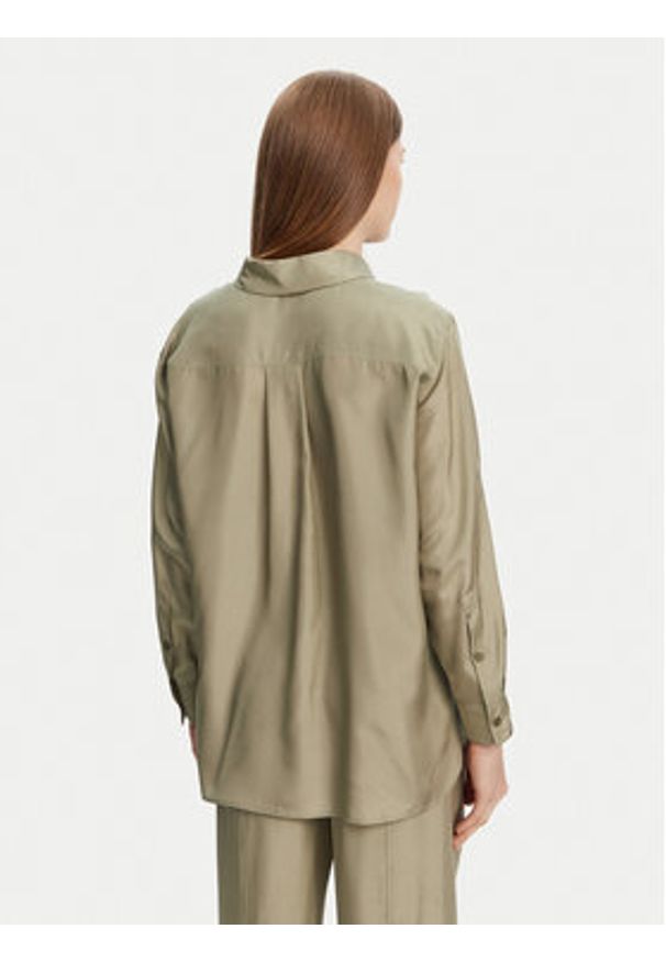 Marella Koszula Alec 2513111015 Zielony Regular Fit. Kolor: zielony. Materiał: jedwab