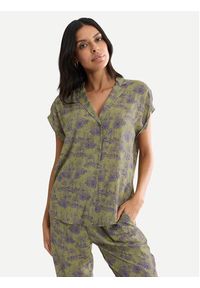 Triumph Piżama Boyfriend 10222611 Zielony Relaxed Fit. Kolor: zielony. Materiał: wiskoza #4