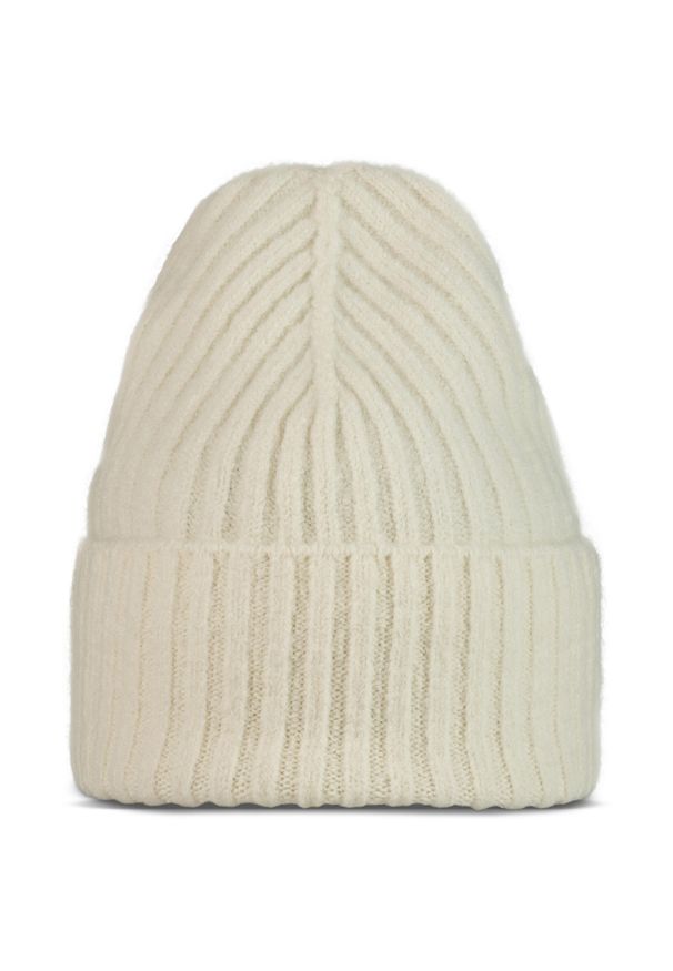 Buff - Czapka zimowa dla dorosłych z wełną merino BUFF Knitted Beanie Nilan. Kolor: biały. Materiał: wełna. Sezon: zima