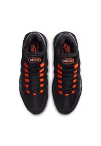 Nike - NIKE AIR MAX 95 Sneakersy męskie. Okazja: na co dzień. Kolor: czarny. Materiał: nubuk, zamsz. Szerokość cholewki: normalna. Wzór: gradientowy. Sezon: lato. Model: Nike Air Max #7