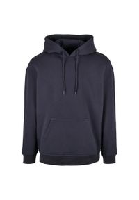 BUILD YOUR BRAND - Bluza Z Kapturem Męska Oversized. Typ kołnierza: kaptur. Kolor: niebieski