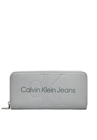 Duży Portfel Damski Calvin Klein Jeans. Kolor: szary