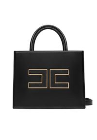 Elisabetta Franchi Torebka BS-33A-56E2-V380 Czarny. Kolor: czarny. Materiał: skórzane