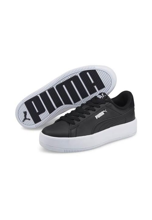 Buty do chodzenia damskie Puma Lily Platform. Kolor: czarny. Materiał: skóra. Szerokość cholewki: normalna. Obcas: na platformie. Sport: turystyka piesza