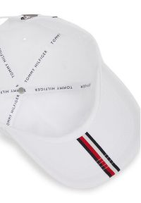 TOMMY HILFIGER - Tommy Hilfiger Czapka z daszkiem Th Foundation Soft 6 Panel Cap AM0AM13162 Biały. Kolor: biały. Materiał: bawełna, materiał