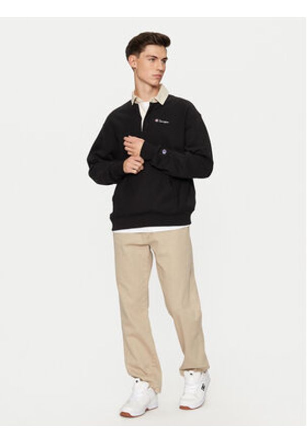 Champion Bluza 220708 Czarny Relaxed Fit. Kolor: czarny. Materiał: bawełna